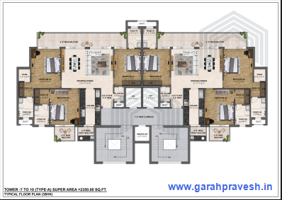 3BHK |1.85cr |2350 Sq ft 