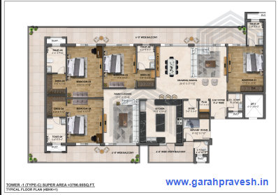 4+1 BHK |2.99cr |3796 Sq ft 