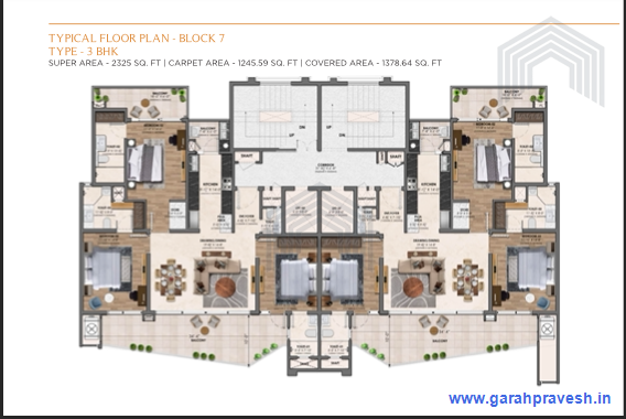 3BHK | 2325 Sq Ft |1.90CR